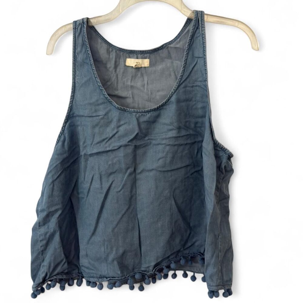 TGLA Women's Blue Denim Tank Top XL